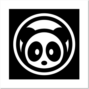 OG Panda Logo Bambu Brand Black White Cute Chubby Bamboo Wild Forest Posters and Art